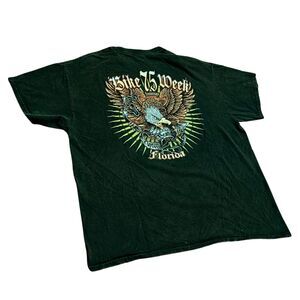 Bike Week 75th Anniversary T-Shirt – Daytona Beach – Eagle Motorcycle Tee